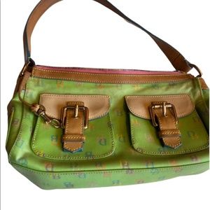 Dooney & Bourke Unique Green Signature  Shoulder Bag